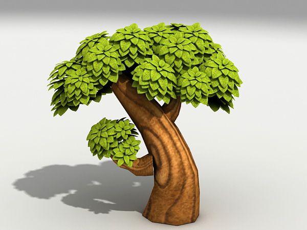 Cartoon Tree 3d model download — 3D model download