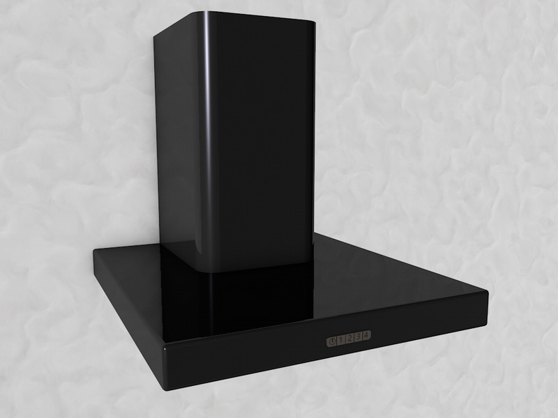 Wall Canopy Exhaust Hood 3d model download — 3D model download
