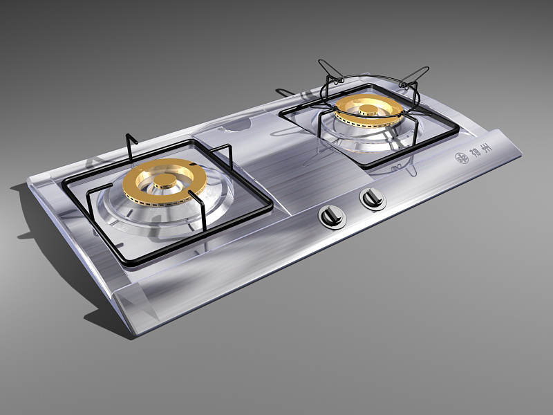 Gas Stove Top 3d model download — 3D model download