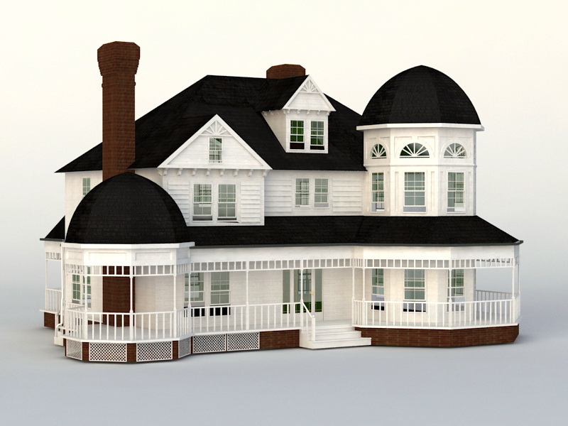 Victorian House 3d model download — 3D model download