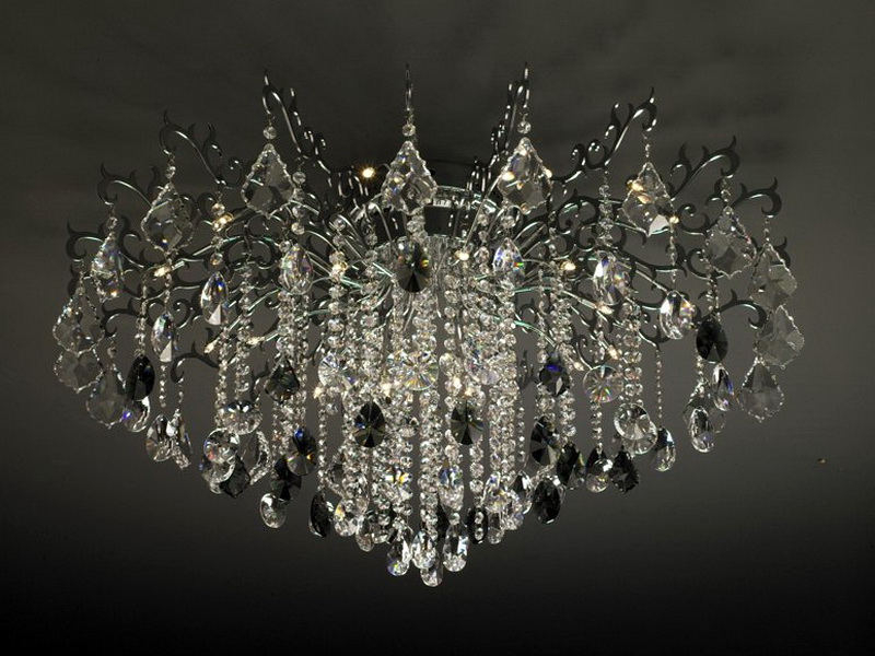 Crystal Chandelier Flush Mount Light 3d model download — 3D model download