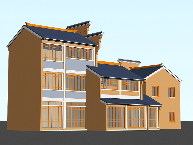 Traditional Chinese House 3d model download — 3D model download