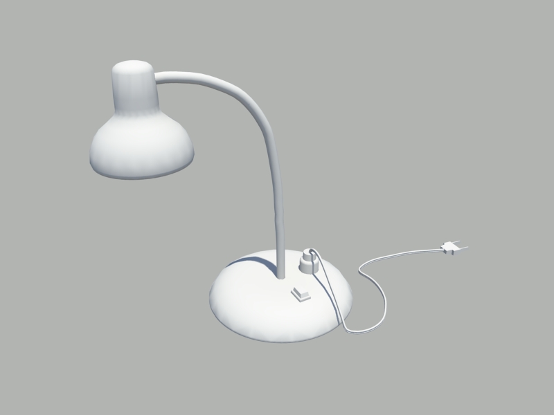 Office Desk Lamp 3d model download — 3D model download