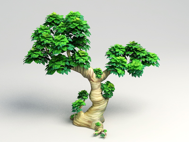 Cartoon Tree 3d model download — 3D model download