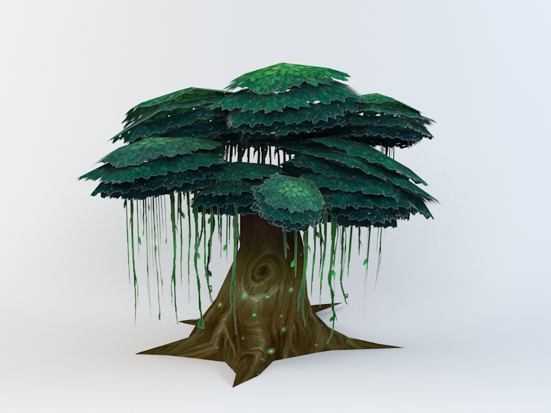 Cartoon Tree 3d model download — 3D model download