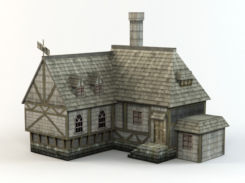 Medieval Village House 3d model download — 3D model download