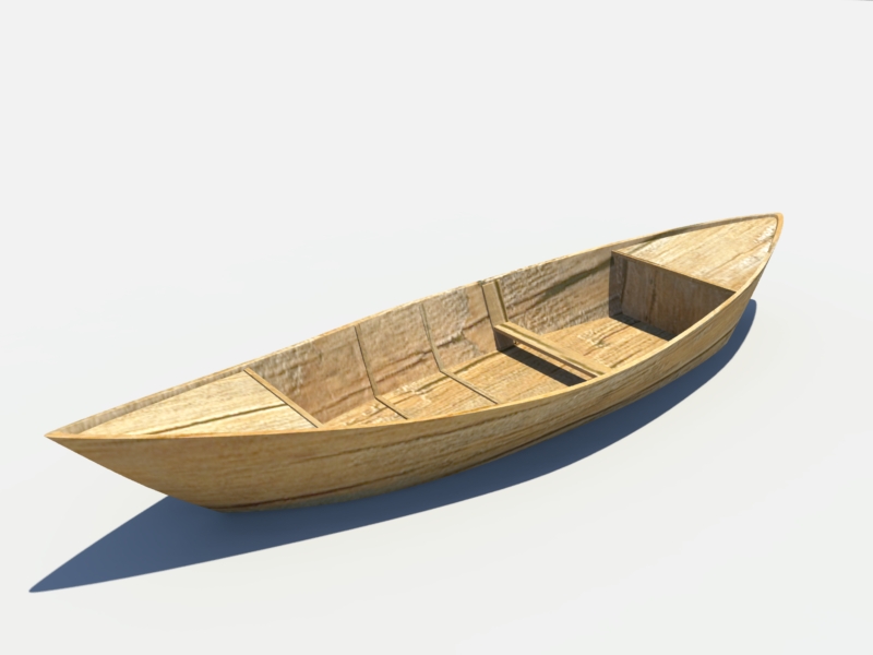 Old Wooden Boat 3d model download — 3D model download