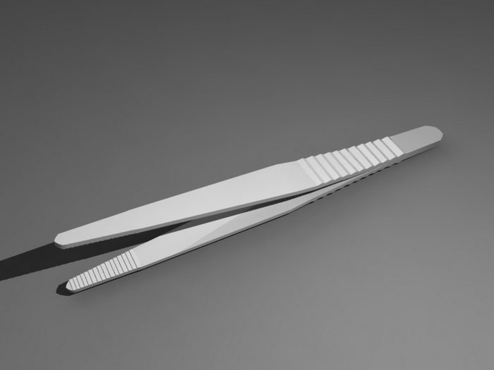 Medical Tweezers 3d model download — 3D model download