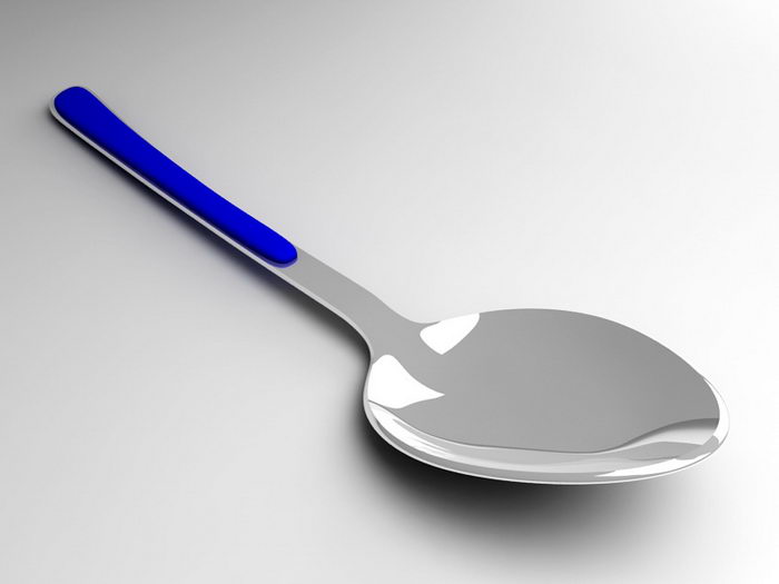 Metal Spoon 3d model download — 3D model download