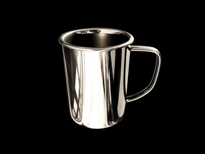 Stainless Steel Cup 3d model download — 3D model download