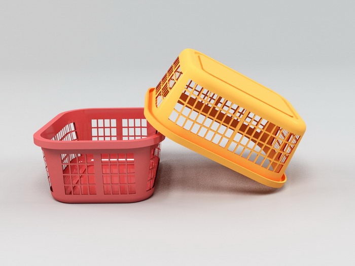 Plastic Basket 3d model download — 3D model download