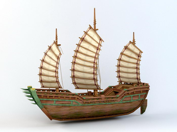 Vintage Sailing Ship 3d model download — 3D model download