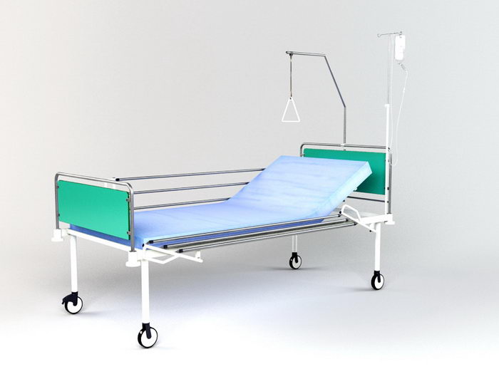 Hospital Sickbed 3d model download — 3D model download