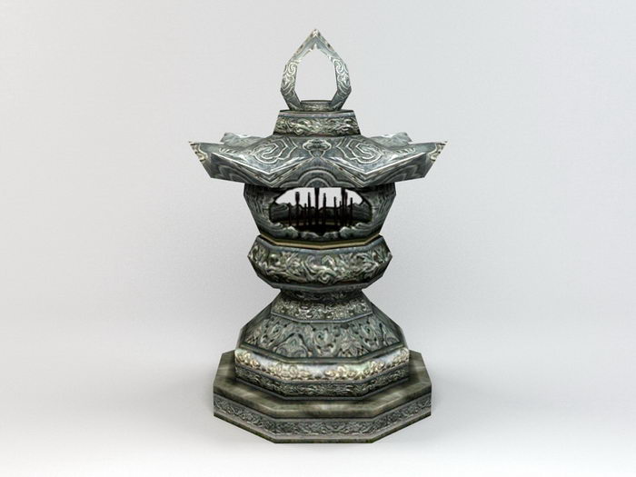 Stone Lantern 3d model download — 3D model download