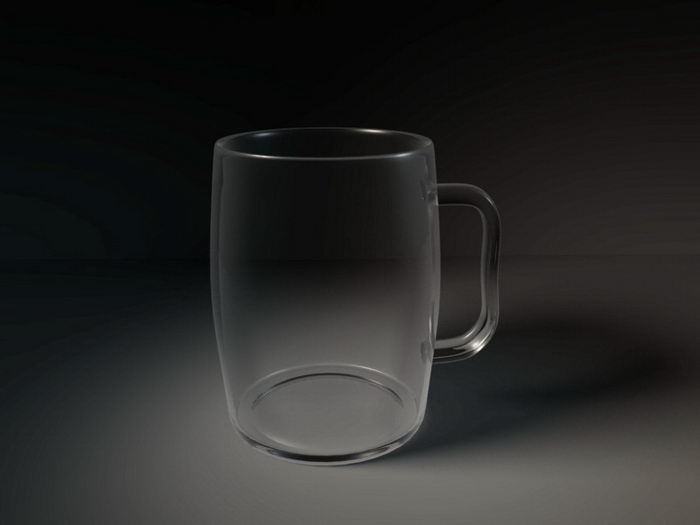 Glass Drinking Cup 3d model download — 3D model download