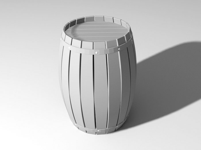 Wine Barrel 3d model download — 3D model download