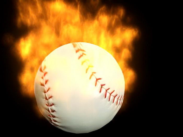 Fire Baseball 3d model download — 3D model download