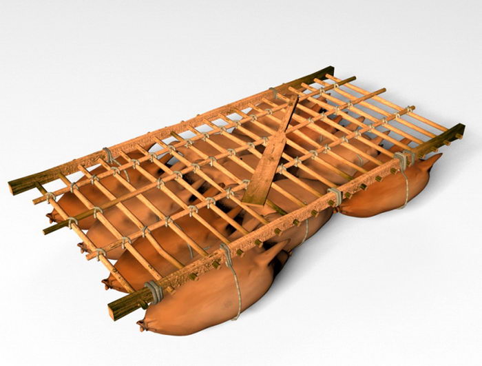 Sheepskin Raft 3d model download — 3D model download