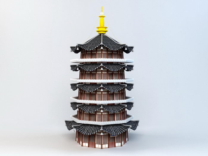 Leifeng Pagoda 3d model download — 3D model download