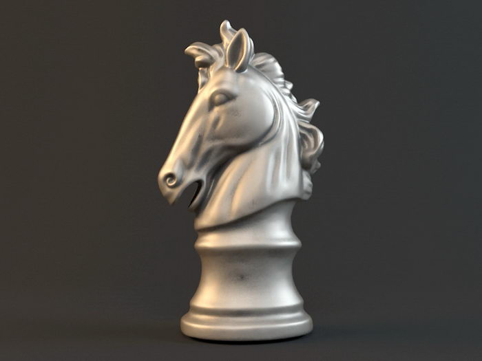 Horse Chess Piece 3d model download — 3D model download