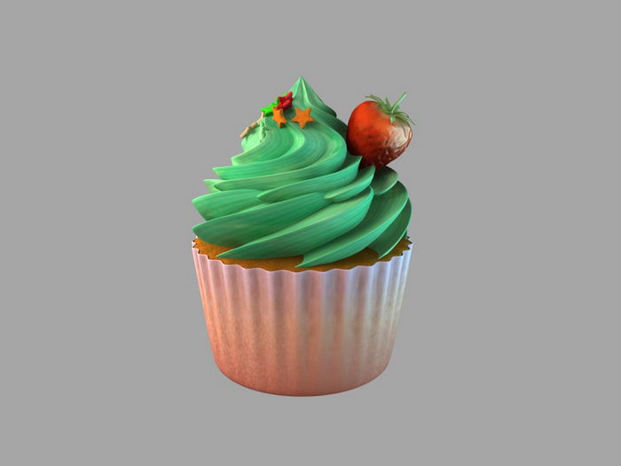 Fancy Cupcake 3d model download — 3D model download