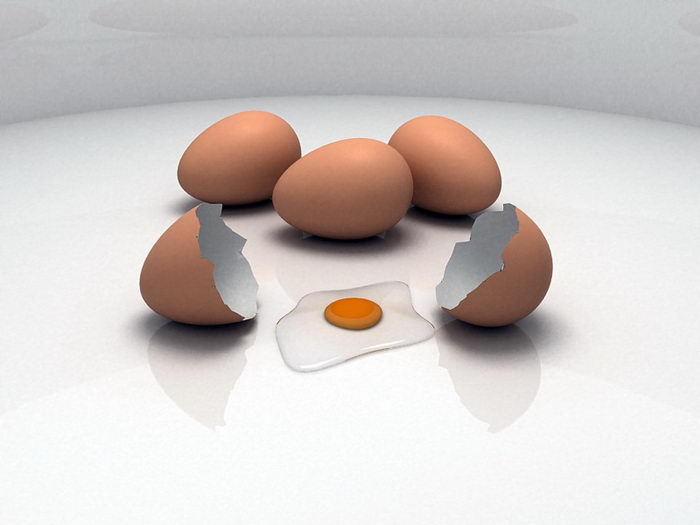 Chicken Eggs 3d model download — 3D model download