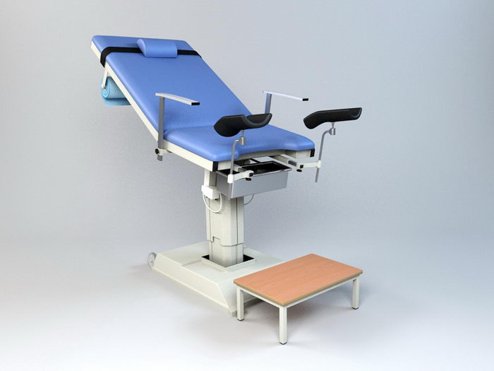 Gynaecological Examination Chair 3d model download — 3D model download