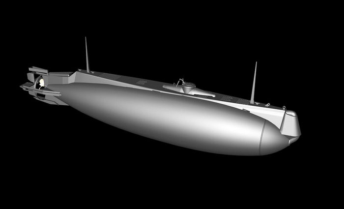 USS Holland Submarine 3d model download — 3D model download