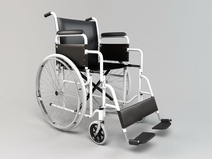 Folding Wheelchair 3d model download — 3D model download