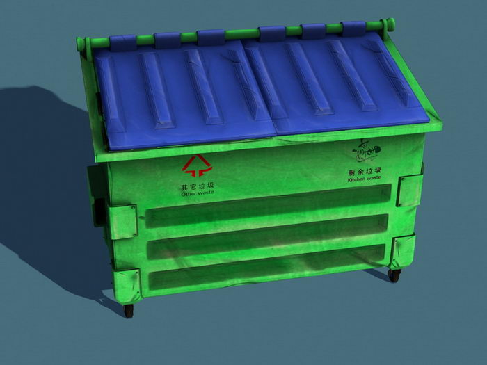 City Waste Container 3d model download — 3D model download