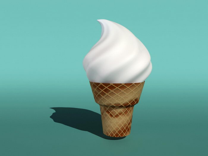 Ice Cream Cone 3d model download — 3D model download