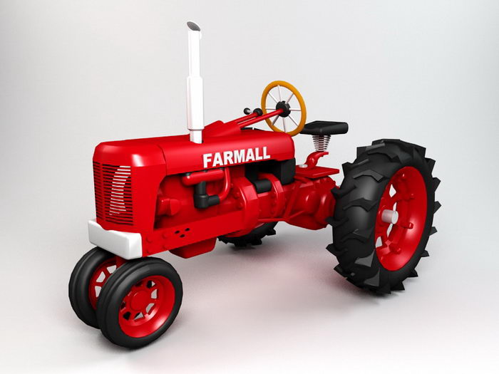 Farmall Tractor 3d model download — 3D model download