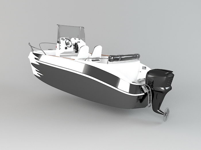 Small Powerboat 3d model download — 3D model download