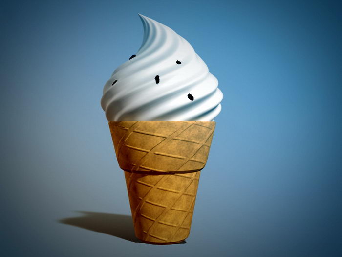 Ice Cream Cone 3d model download — 3D model download