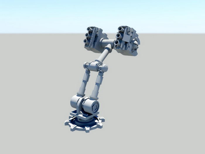 Animated Robot Arm 3d model download — 3D model download