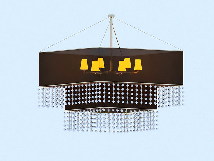 Chinese Chandelier 3d model download — 3D model download