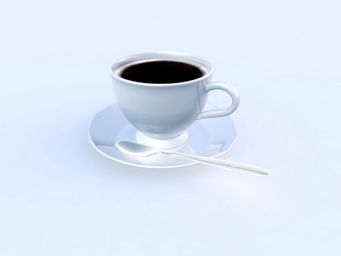 Coffee and Spoon 3d model download — 3D model download