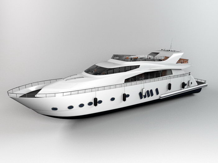 Superyacht 3d model download — 3D model download
