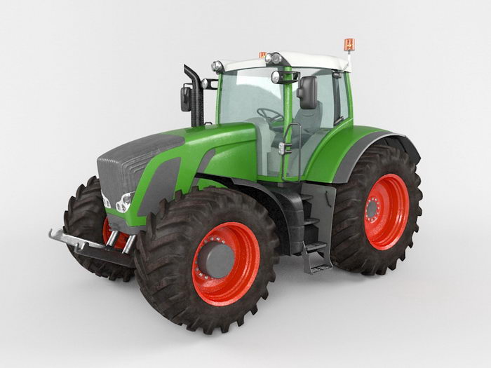Farm Tractor 3d model download — 3D model download