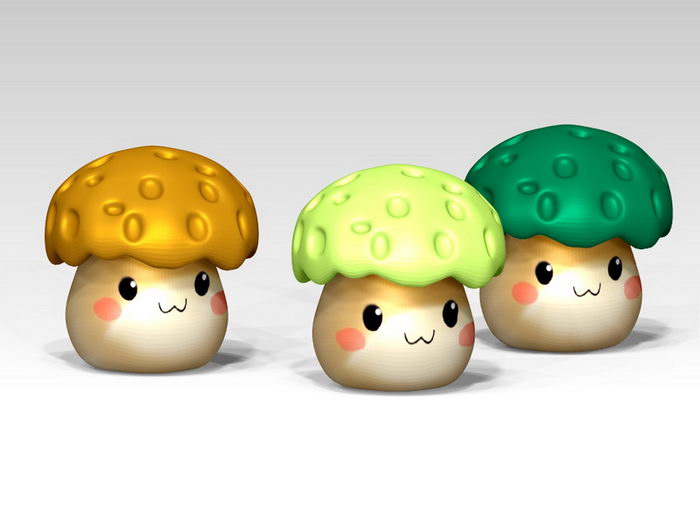 Cartoon Mushroom 3d model download — 3D model download