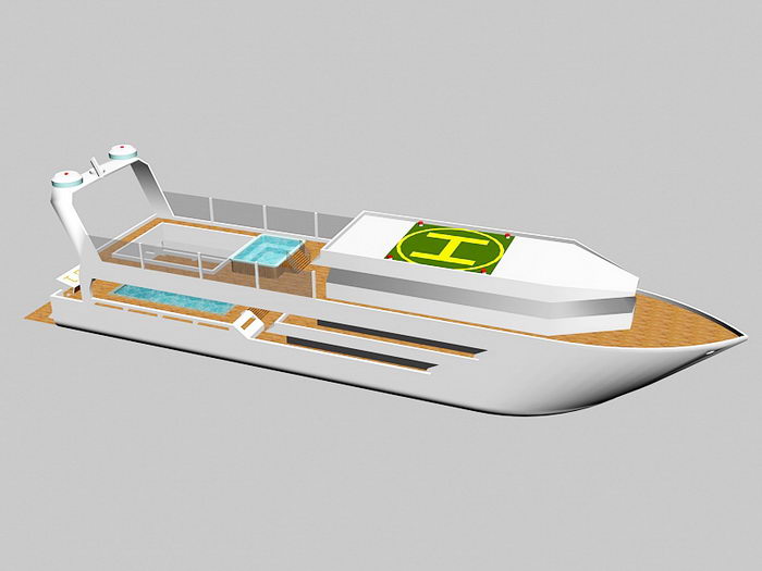 Super Yacht 3d model download — 3D model download