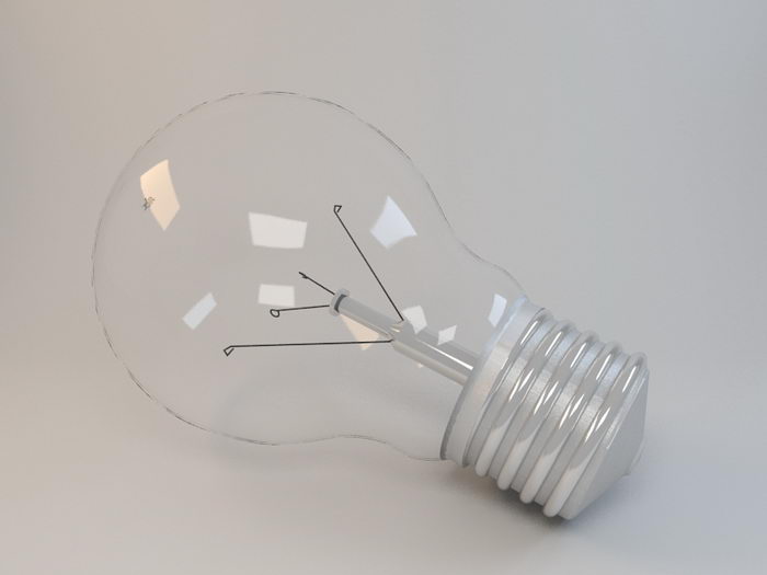 Incandescent Light Globe 3d model download — 3D model download