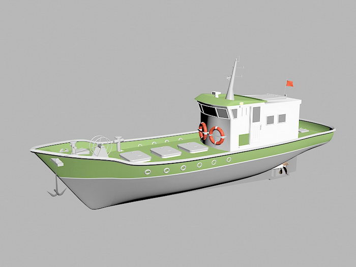 Fishing Trawler 3d model download — 3D model download