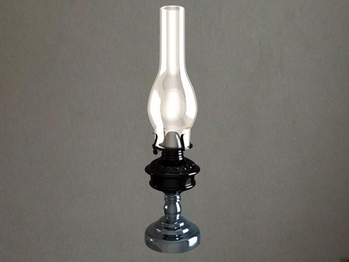 Kerosene Lamp 3d model download — 3D model download