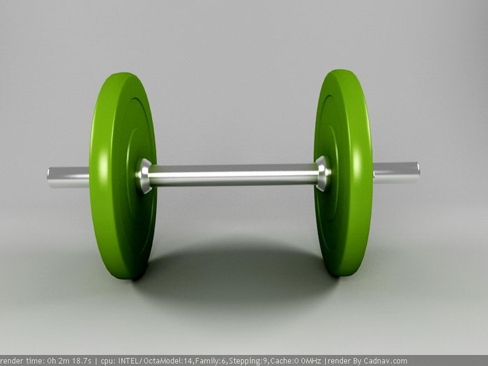 Adjustable Dumbbells 3d model download — 3D model download