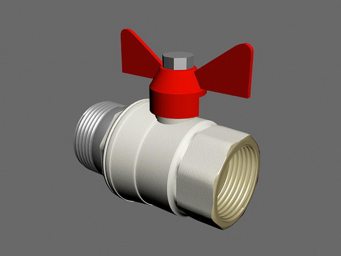 Globe Valve 3d model download — 3D model download