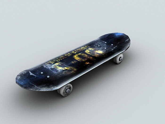 Old Skateboard 3d model download — 3D model download