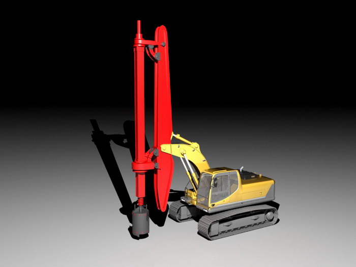 Mobile Drilling Rig 3d model download — 3D model download