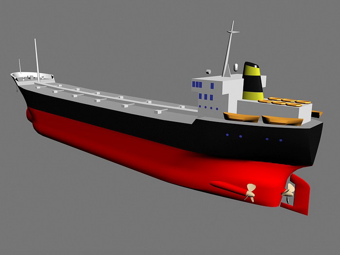 Oil Tanker Ship 3d model download — 3D model download