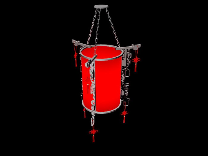 Oriental Lantern 3d model download — 3D model download